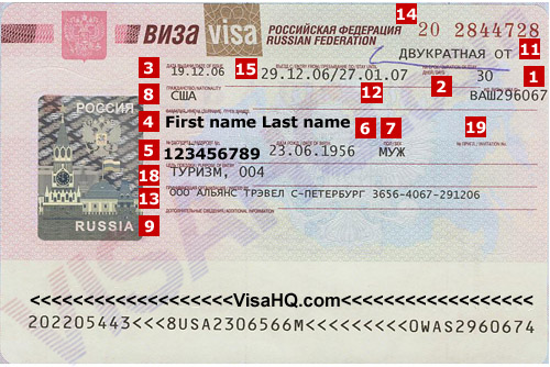 Visa Russie