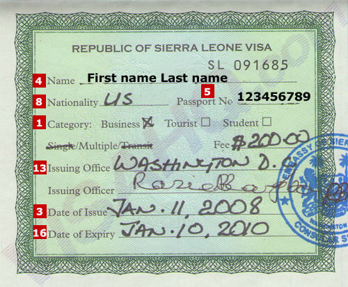 Visa Sierra Leone